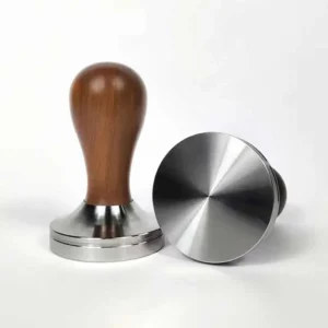 Rosewood Handle Flat Base Espresso Tamper